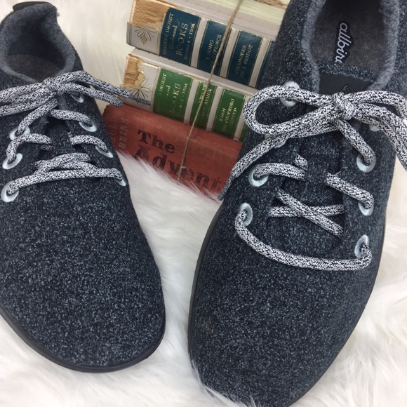 Allbirds womens charcoal gray blue wool runners - Picture 4 of 8